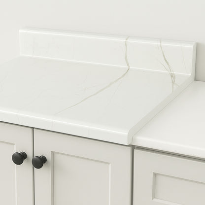 Cubierta Postformada Blanco Mármol 80x51 cm