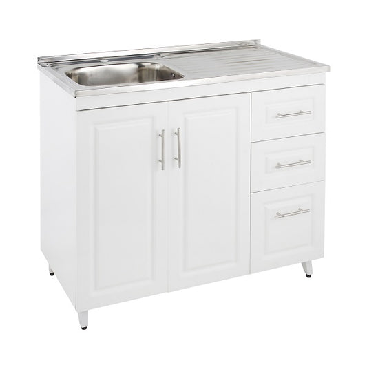 Kit Mueble Lavaplatos Super Muebles SMPD100 100x90x50cm