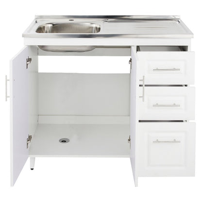 Kit Mueble Lavaplatos Super Muebles SMPD100 100x90x50cm