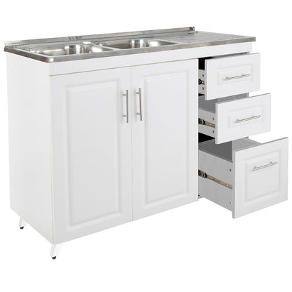 Kit Mueble Lavaplatos Super Muebles SMPD120 120x90x50cm