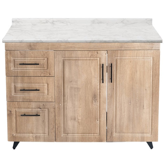 Mueble de Cocina Wood Izquierdo con Postformado Blanco 100cm