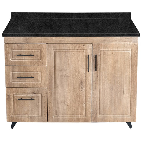 Mueble de Cocina Wood Izquierdo con Postformado Negro 100cm