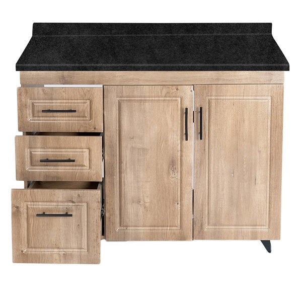 Mueble de Cocina Wood Izquierdo con Postformado Negro 100cm