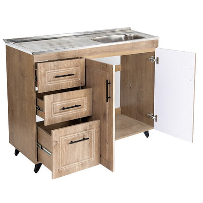 Kit Mueble Lavaplatos Super Muebles SMPWI100 100x90x50cm