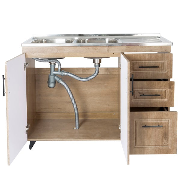 Kit Mueble Lavaplatos Super Muebles SMPWD120 120x90x50cm