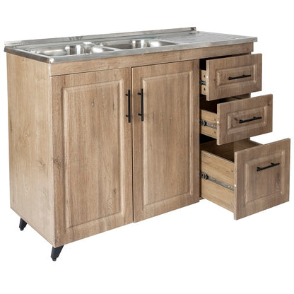 Kit Mueble Lavaplatos Super Muebles SMPWD120 120x90x50cm