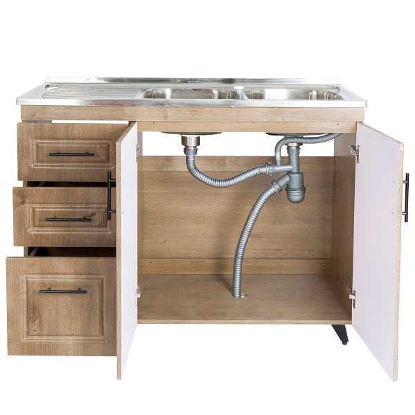 Kit Mueble Lavaplatos Super Muebles SMPWI120 120x90x50cm