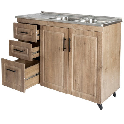 Kit Mueble Lavaplatos Super Muebles SMPWI120 120x90x50cm