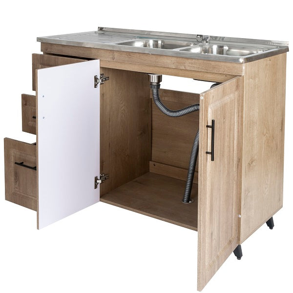 Kit Mueble Lavaplatos Super Muebles SMPWI120 120x90x50cm