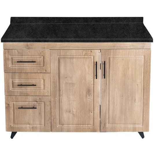 Mueble de Cocina Wood Izquierdo con Postformado Negro 120cm