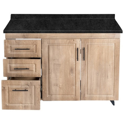 Mueble de Cocina Wood Izquierdo con Postformado Negro 120cm