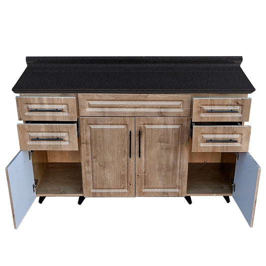 Mueble de Cocina Wood con Postformado Negro150cm