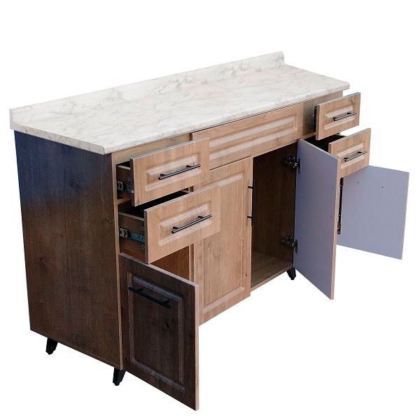 Mueble de Cocina Wood con Postformado Blanco 150cm