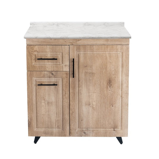 Mueble de Cocina Wood Izquierdo con Postformado Blanco 80cm