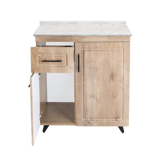 Mueble de Cocina Wood Izquierdo con Postformado Blanco 80cm