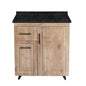 Mueble de Cocina Wood Izquierdo con Postformado Negro 80cm