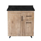 Mueble de Cocina Wood Derecho con Postformado Negro 80cm