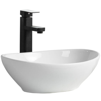 Lavamanos Sobreponer Blanco Super Muebles SM8020B / 41x34x15cm