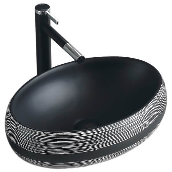 Lavamanos Sobreponer Super Muebles SM880 INCA BLACK / 47,5x34x14,5cm