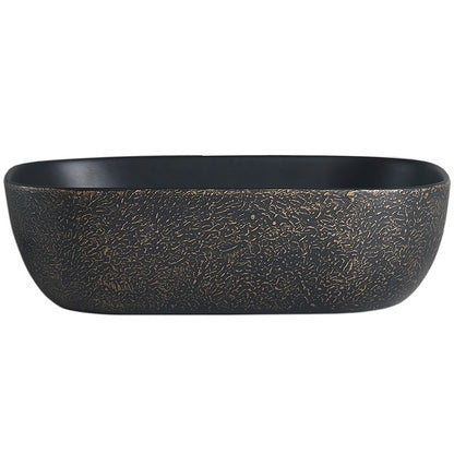 Lavamanos Sobreponer Super Muebles SM895-ARENA DORADO / 45,5x32x13,5