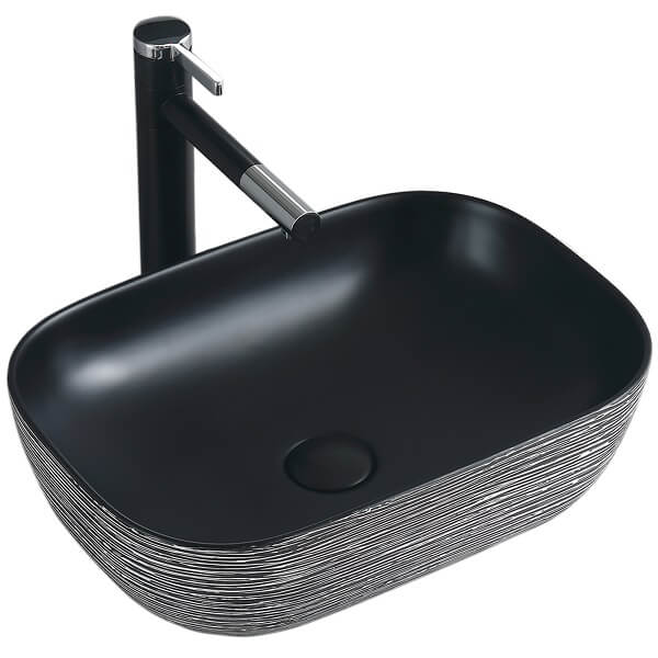 Lavamanos Sobreponer Super Muebles SM895-CINTA BLANCA / 45,5x32x13,5