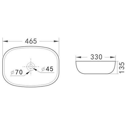 Lavamanos Sobreponer Super Muebles SM895-NEON / 45,5x32x13,5