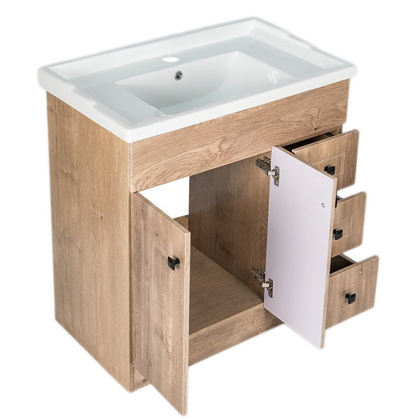 Kit Mueble + Vanitorio Super Muebles B80PHWF (80x47x80cm)