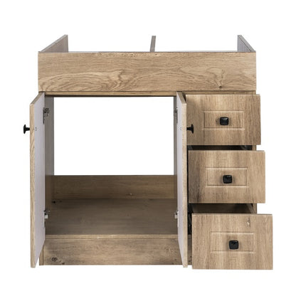 Mueble Vanitorio Wood Super Muebles SMB80PHW 80x47x80cm (Sin Cubierta)