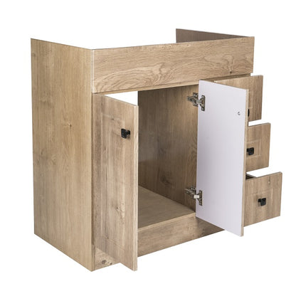 Mueble Vanitorio Wood Super Muebles SMB80PHW 80x47x80cm (Sin Cubierta)