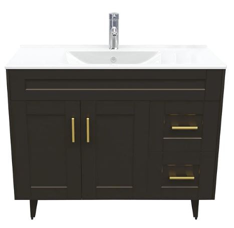 Kit Mueble + Vanitorio Super Muebles SM100SK Café P (100x47x80cm)