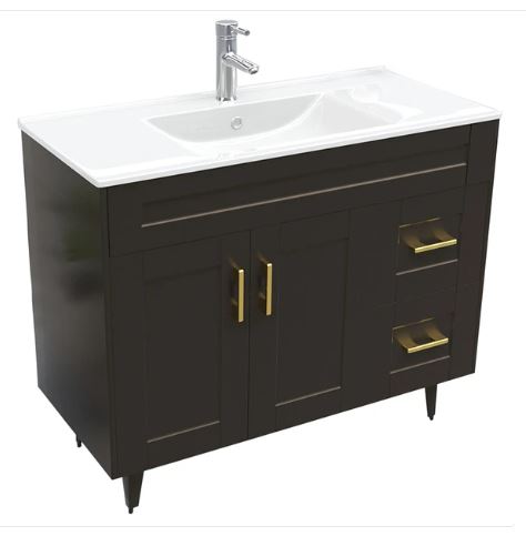 Kit Mueble + Vanitorio Super Muebles SM100SK Café P (100x47x80cm)