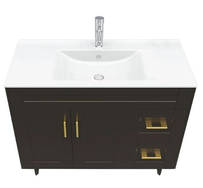 Kit Mueble + Vanitorio Super Muebles SM100SK Café P (100x47x80cm)