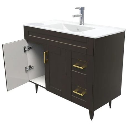 Kit Mueble + Vanitorio Super Muebles SM100SK Café P (100x47x80cm)