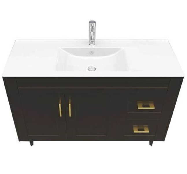 Kit Mueble + Vanitorio Super Muebles SM120SK Café P (120x47x80cm)