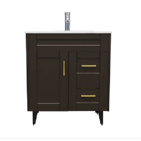 Kit Mueble + Vanitorio Super Muebles SM70SK Café P (70x47x80cm)