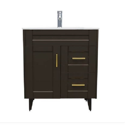 Kit Mueble + Vanitorio Super Muebles SM70SK Café P (70x47x80cm)