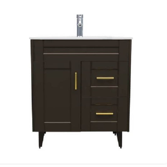 Kit Mueble + Vanitorio Super Muebles SM70SK Café P (70x47x80cm)