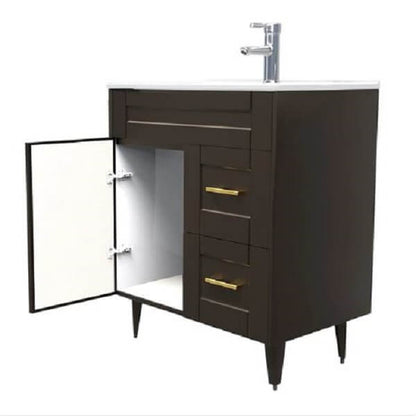 Kit Mueble + Vanitorio Super Muebles SM70SK Café P (70x47x80cm)