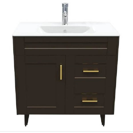 Kit Mueble + Vanitorio Super Muebles SM80SK Café P (80x47x80cm)